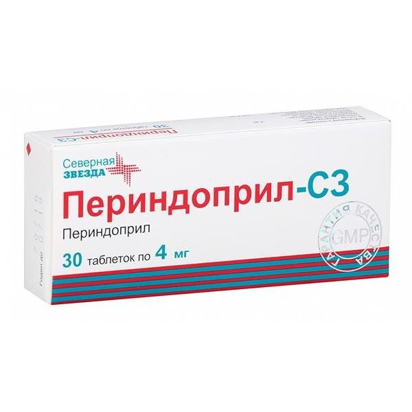 Периндоприл-СЗ таблетки 4мг N 30
