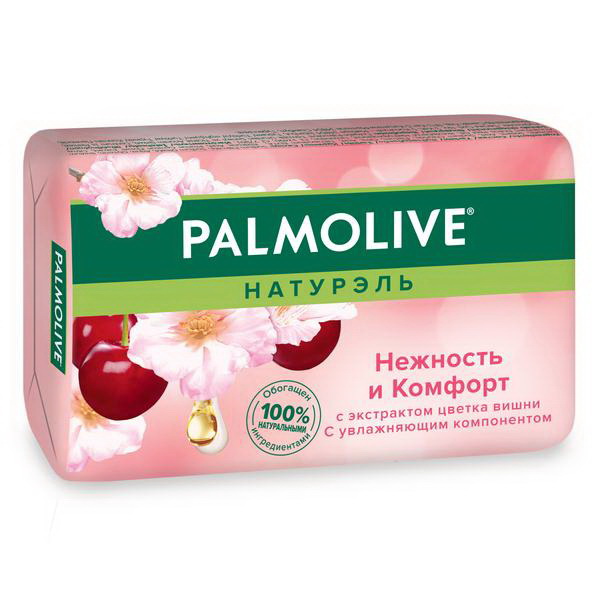 Palmolive натурэль мыло нежность и комфорт с экстрактом цветка вишни 90г