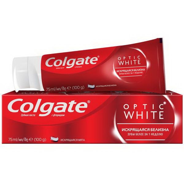 Colgate зубная паста Optic White искрящаяся белизна 75мл N 2