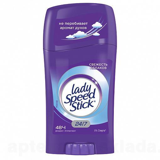 Lady Speed Stick дезодорант в карандаше для женщин 24/7 свежесть облаков 45г