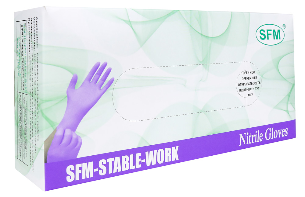 SFM Перчатки хирургические стерильные латексные неопудренные большие размер L 8,5 N 100
