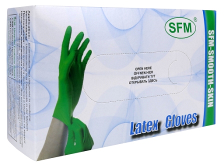 SFM Перчатки хирургические стерильные латексные опудренные текстурированные маленькие размер S 6,5 N 100