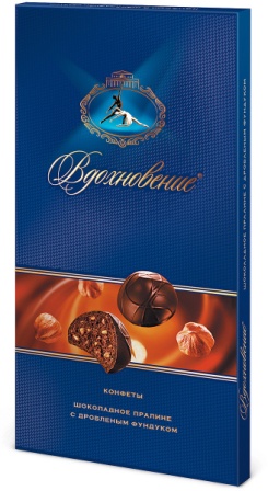 Конфеты шоколадные Бабаевский Вдохновение шоколадное пралине с дробл фундуком 400г