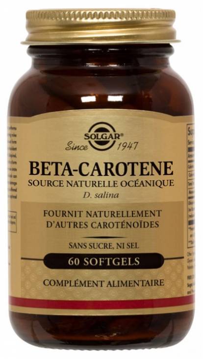 Солгар бета-каротин 7 мг капс 827мг N 60
