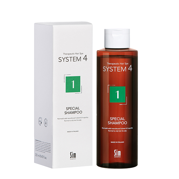 System4 шампунь-1 терапевтический для нормальных и жирных волос 250мл