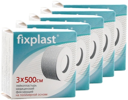 Fixplast Лейкопластырь медицинский фиксирующий полимерная основа 3изх500см