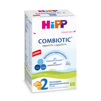 Hipp combiotic 2 сухая последующая адаптированная молочная смесь 6+месяцев 600г