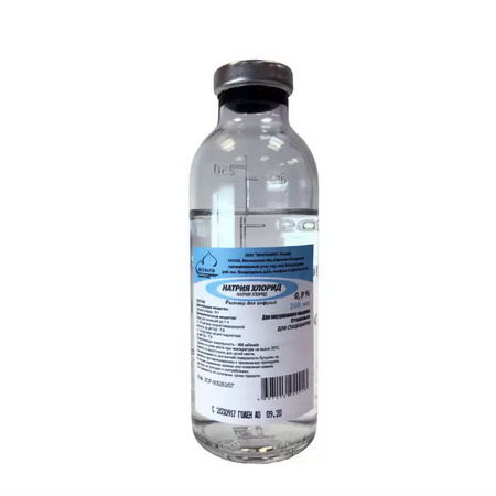 Натрия хлорид р-р для инф 0,9%  бут (для стационаров) 200мл N 32