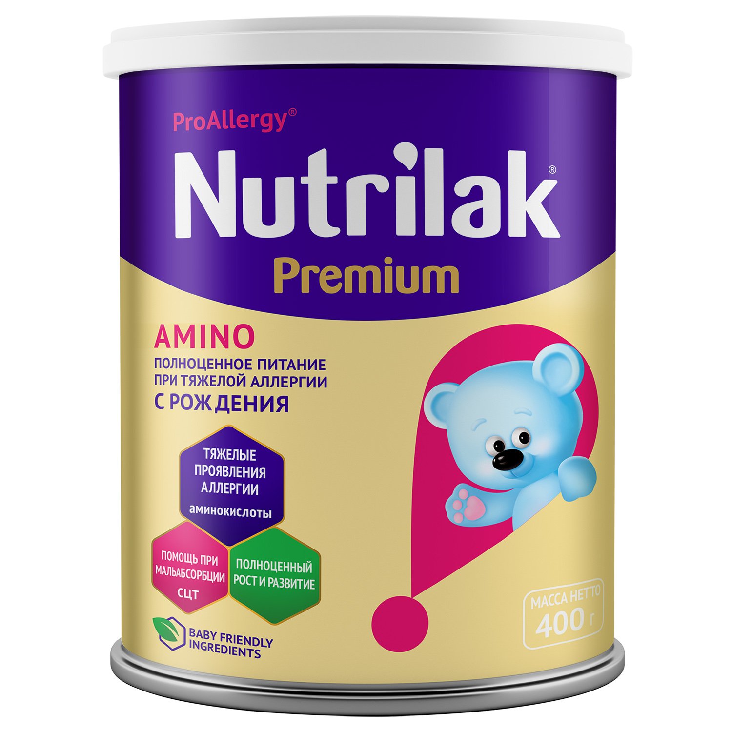 ProAllergy Nutrilak Premium Amino смесь сухая при тяжелой аллергии 0+месяцев 400г