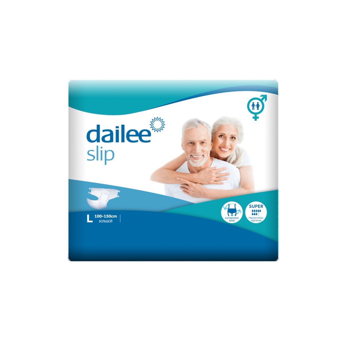 Dailee slip подгузники для взрослых рL (100-150см) N10