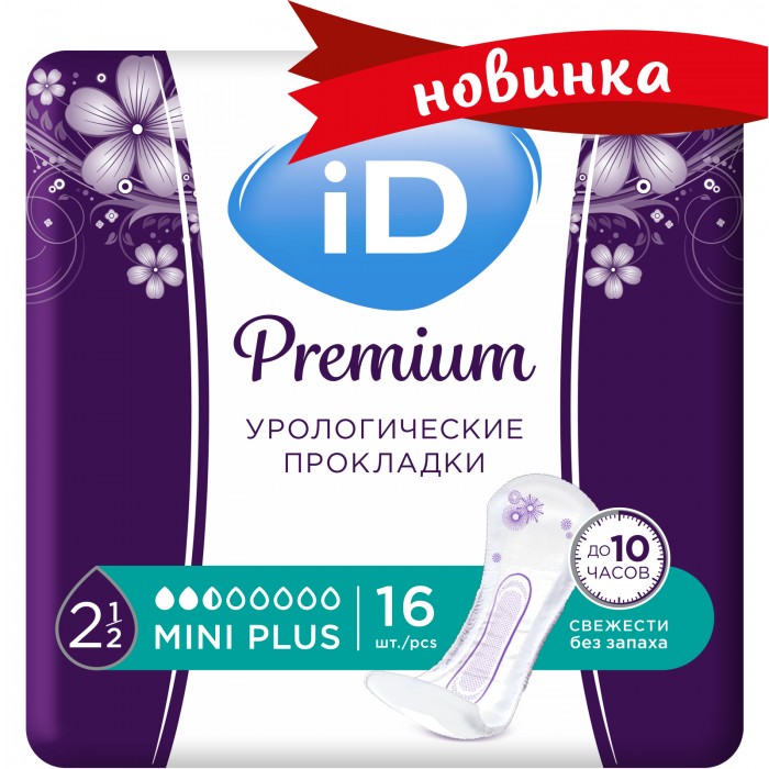 iD Premium урологические прокладки для женщин мини плюс N 16