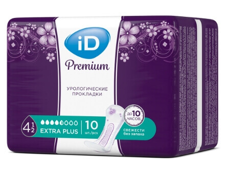 iD Premium урологические прокладки для женщин экстра плюс N  10