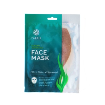 Fabrik Cosmetology Маска для лица тканевая шелковая с гиалуроновой кислотой и экстрактом водорослей