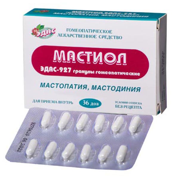 Мастиол ЭДАС- 927 гранулы при мастопатии 36 доз