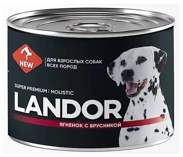 Корм для собак Landor 200 г бан. ягненок с брусникой