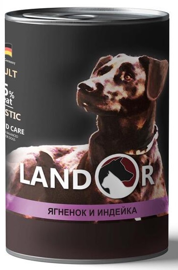 Корм для собак Landor 400 г бан. ягненок с индейкой