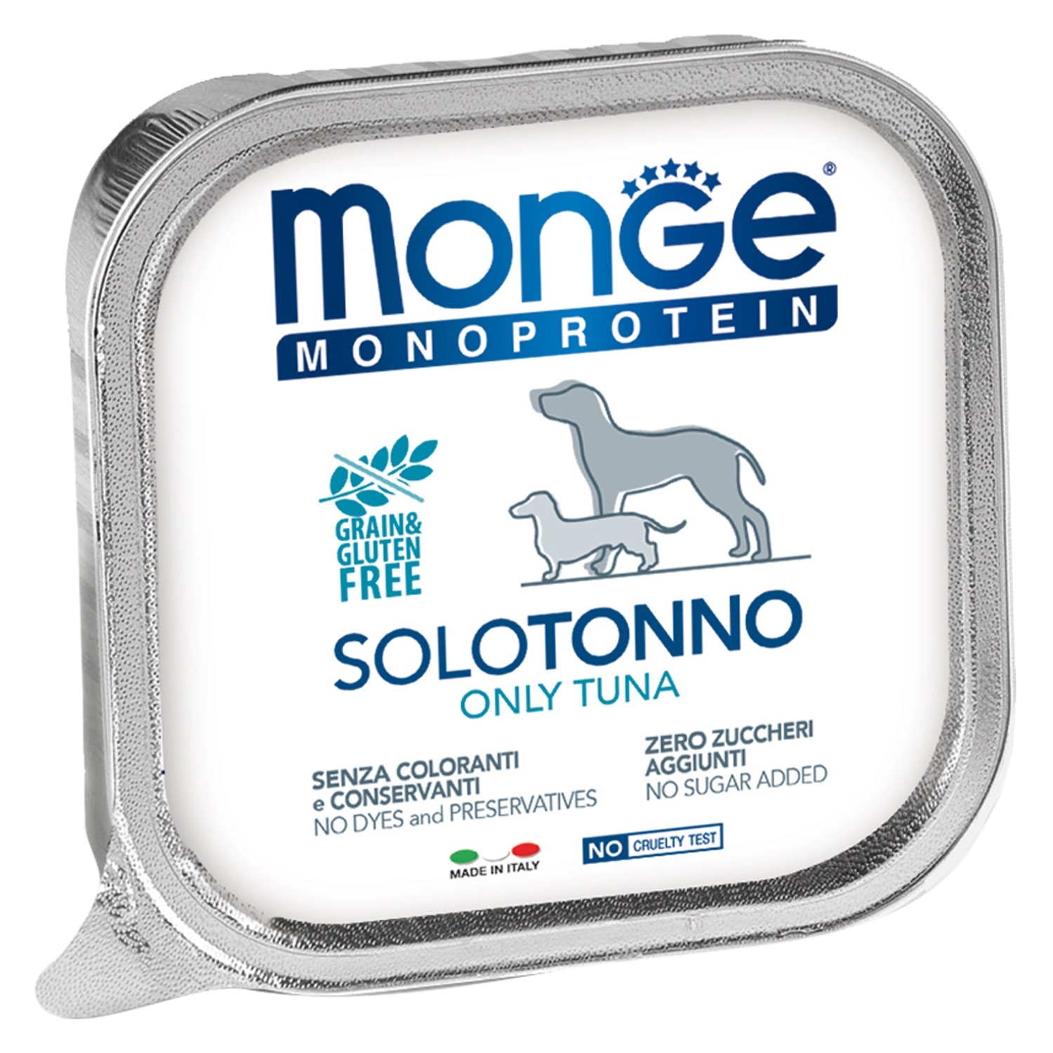 Корм для собак Monge dog monoprotein solo 150 г ламистер паштет из тунца