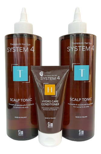 System4 набор Для практичных для роста/питания волос терапевтический тоник Т 500мл N2+увлажняющий кондиционер Н 75мл