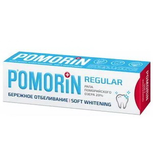 Pomorin Regular Бережное отбеливание зубная паста 100мл