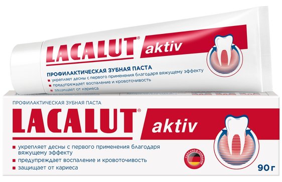 Lacalut aktiv зубная паста 90г