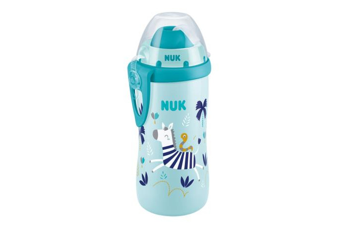Nuk FC Flexi поильник с силиконовой трубочкой с рисунками меняющими цвет для девочек 12+месяцев 300мл /10255588/