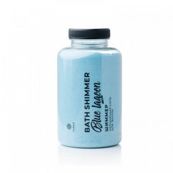 Fabrik Cosmetology Соль для ванны мерцающая Шиммер Blue Lagoon банка 450г