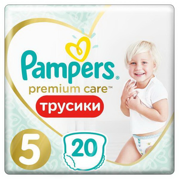 Подгузники-трусики Pampers Premium Care Pants 12-18 кг (размер 5) N 20