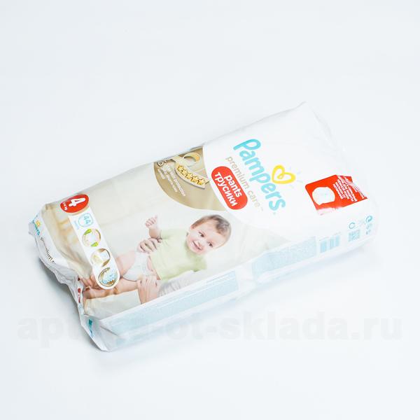 Подгузники-трусики Pampers Premium Care Pants 9-14 кг (р-р 4) N 44