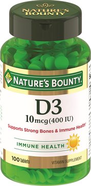 Natures Bounty витамин D3 400МЕ тб N 100