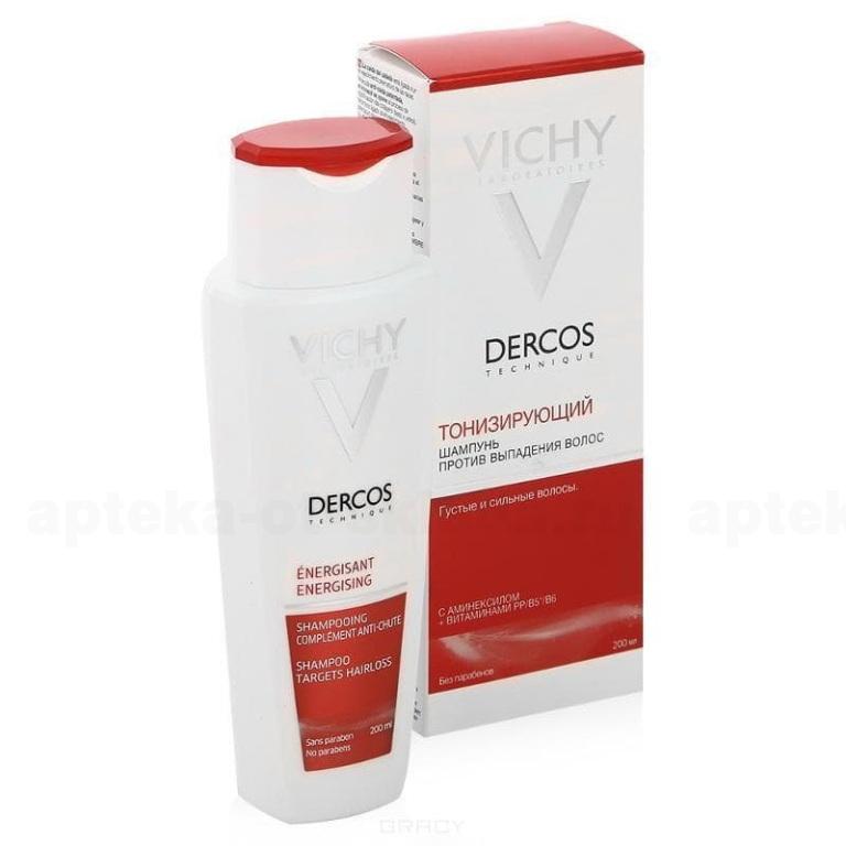 Vichy деркос шампунь тонизирующий против выпадения волос 200мл