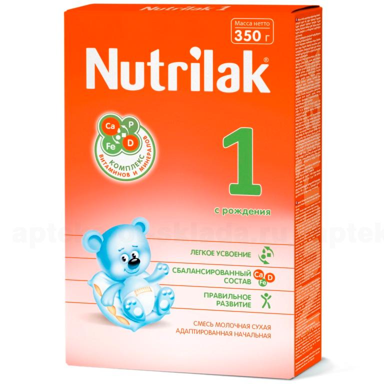 Нутрилак-1(0-6 мес) сухая молочная смесь 350г