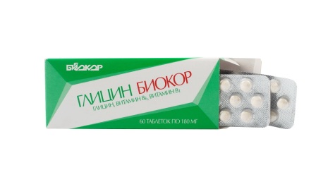 Глицин Биокор с витаминами В1 и В6 тб N 60