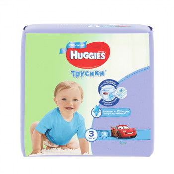 Подгузники-трусики Huggies для мальчиков (размер 3) 7-11 N 19