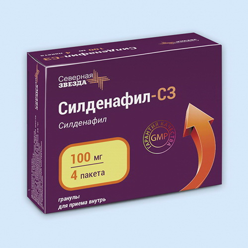 Силденафил-СЗ гранулы для приема внутрь 100 мг пак N 4