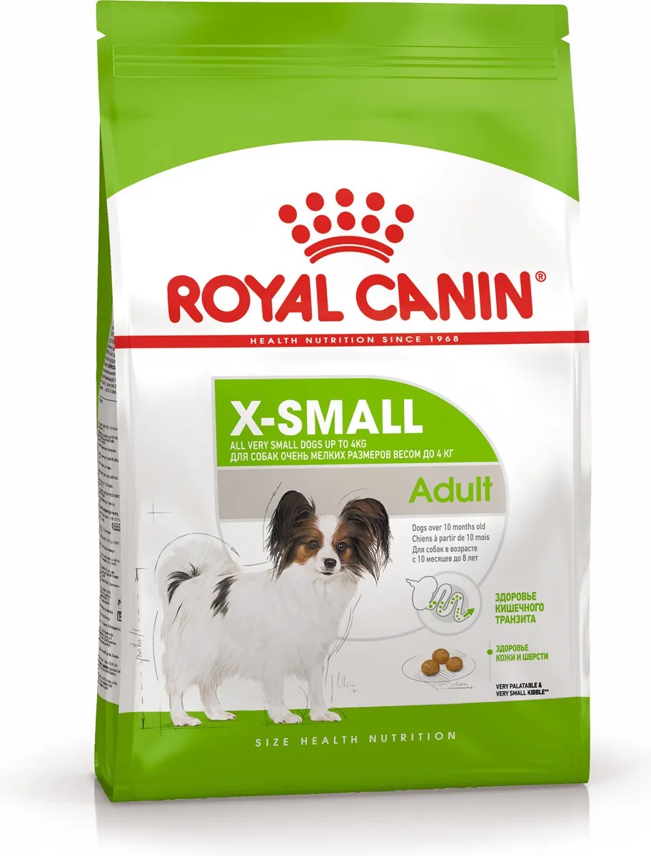 Корм для собак миниатюрных пород Royal canin x-small adult 3 кг