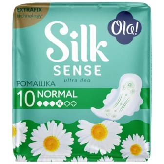 Ola silk sense прокладки ультратонкие нормал ароматизированные ромашка N 10