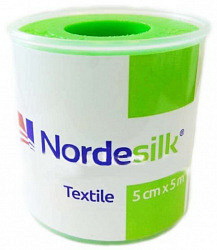 NordeSilk пластырь медицинский фиксирующий 1,25см*5м текстильный