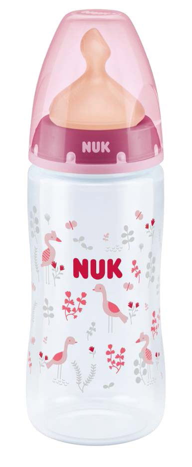 Nuk First Choice+ бутылочка с латексной соской 0-6 мес 300мл птицы
