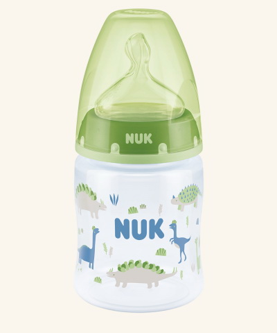 Nuk First Choice+ бутылочка с силиконовой соской 0-6 мес 150мл динозавры