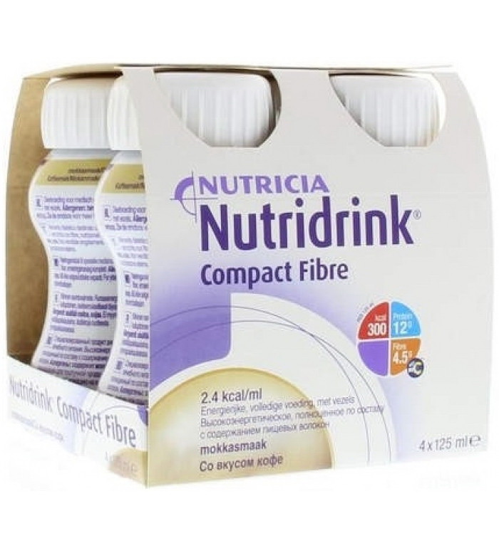 Nutricia Нутридринк компакт Fibre с пищевыми волокнами со вкусом кофе 125мл N 4