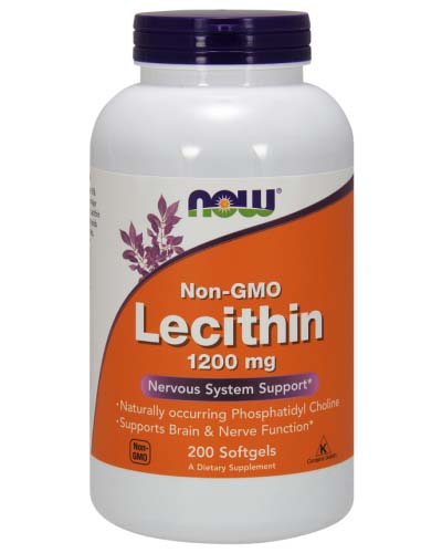 NOW Lecithin Triple Strength Лецитин тройная сила капс 1200мг N 200