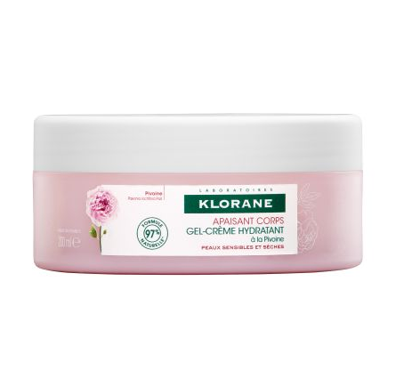 Klorane гель-крем для тела с экстрактом пиона для чувствительной/сухой кожи 200мл