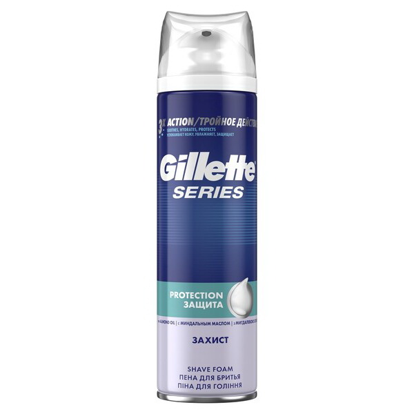 Gillette series пена для бритья защита 250 мл