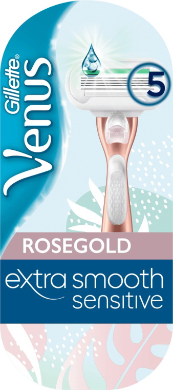 Gillette Venus rosegold extra smoth sensitive бритва со сменной кассетой