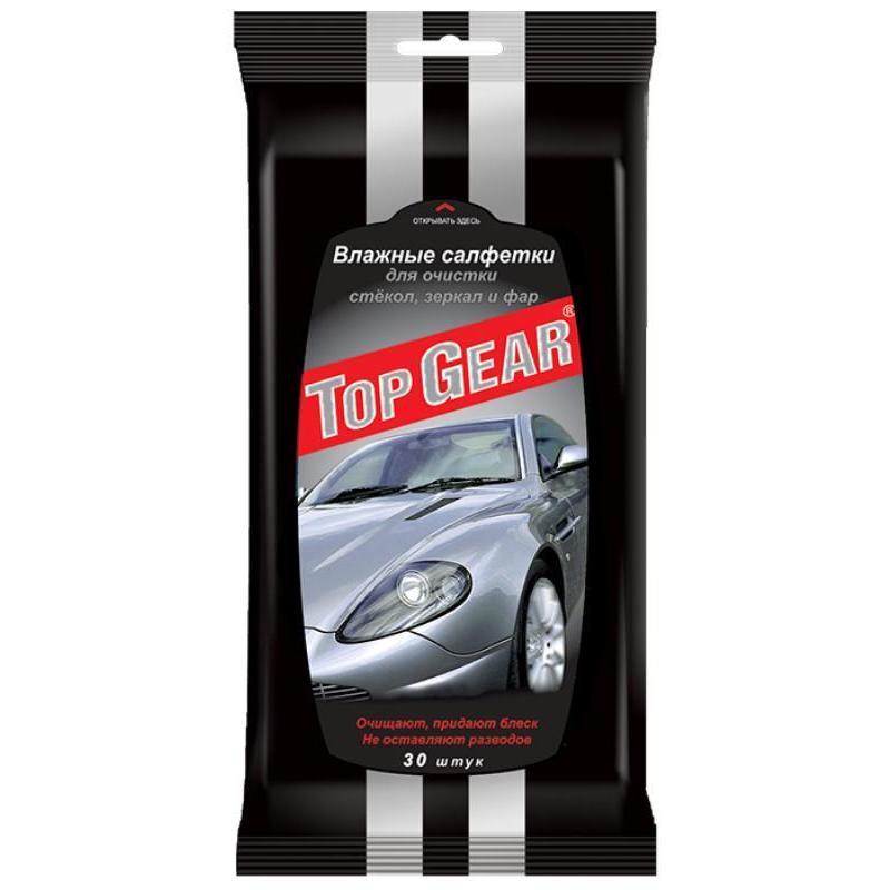 TopGear набор влажных салфеток для автомобиля (универсальные 30шт+для стекол и фар 30шт+для интерьера 30шт) N 10