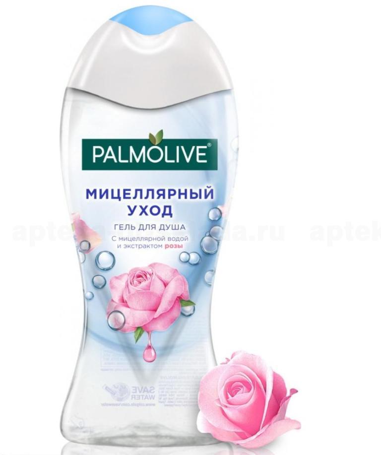 Palmolive мицеллярный уход гель для душа с мицеллярной водой и экстрактом розы 250 мл