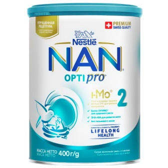 NAN-2 оптипро сухая молочная смесь с 6 месяцев 400 г