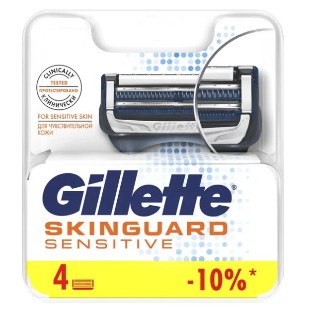 Gillette Skinguard sensitive сменные кассеты N 4