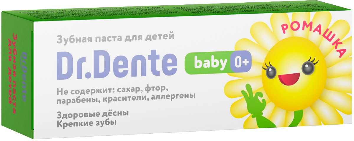 Dr.Dente Зубная паста детская 0+ Ромашка 50мл  N1