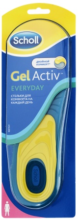 Scholl Gel Active EveryDay стельки для комфорта на каждый день женские р-р 37-41